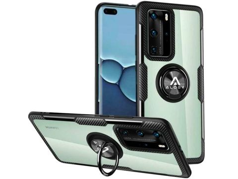 Etui Alogy Ring Holder Clear Armor pro Huawei P40 Pro czarne