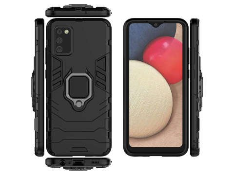 Etui Alogy Stand Ring Armor pro Samsung Galaxy A02s/A03s 164mm černá