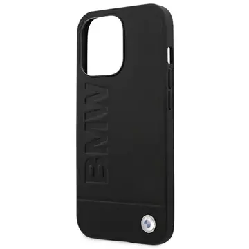 Etui BMW BMHCP14LSLLBK pro iPhone 14 Pro 6,1" Leather Stamp