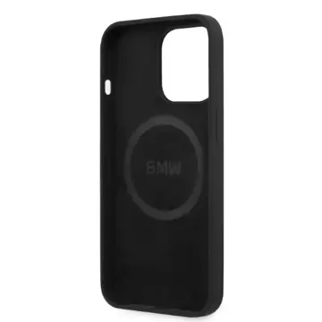 Etui BMW BMHMP13LSLBLBK iPhone 13 Pro / 13 6,1" pevný obal Silikonové Signature Logo Magsafe