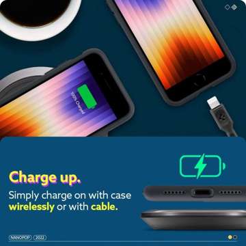 Etui Caseology Nano Pop do Apple iPhone 7 / 8 / SE 2020 / 2022 Černý sezam