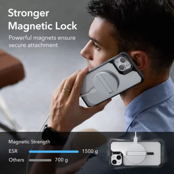 Etui ESR Air Armor HaloLock MagSafe pro Apple iPhone 13/14 čirý/černý