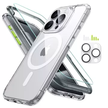 Etui ESR Classic Pro Set Halolock Magsafe do Apple iPhone 15 Pro Max Clear