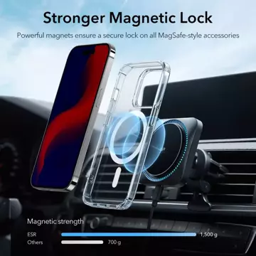 Etui ESR Krystec HaloLock MagSafe pro Apple iPhone 14 Pro Clear