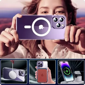 Etui Flexair Hybrid Magsafe pro Samsung Galaxy S24 Plus Clear