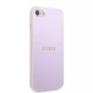 Etui Guess GUHCI8PSASBPU pro Apple iPhone 7/8 SE 2020 / SE 2022 pevné pouzdro fioletowy/fialové Saffiano Hot Stamp