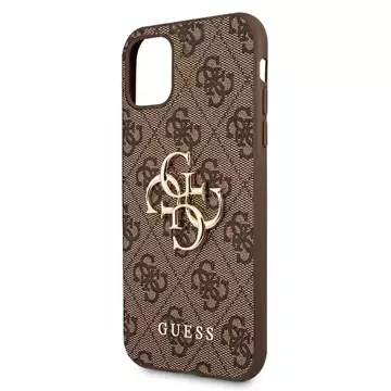 Etui Guess GUHCN614GMGBR pro iPhone 11 6,1 / Xr pevný obal 4G velké kovové logo