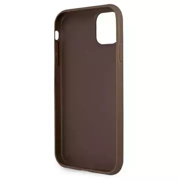 Etui Guess GUHCN614GMGBR pro iPhone 11 6,1 / Xr pevný obal 4G velké kovové logo