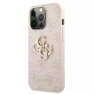 Etui Guess GUHCP13L4GMGPI pro iPhone 13 Pro / 13 6,1" pevný obal 4G velké kovové logo