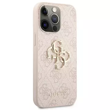 Etui Guess GUHCP13L4GMGPI pro iPhone 13 Pro / 13 6,1" pevný obal 4G velké kovové logo