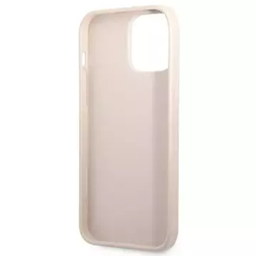 Etui Guess GUHCP13LP4TPP pro iPhone 13 Pro / 13 6,1" pevný obal 4G slot na karty s trojúhelníkem