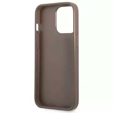 Etui Guess GUHCP13LP4TPW pro iPhone 13 Pro / 13 6,1" pevný obal 4G slot na karty s trojúhelníkovým logem