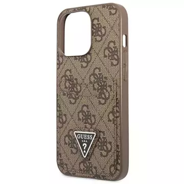 Etui Guess GUHCP13LP4TPW pro iPhone 13 Pro / 13 6,1" pevný obal 4G slot na karty s trojúhelníkovým logem