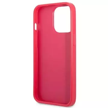 Etui Guess GUHCP13LPS4MF pro iPhone 13 Pro / 13 6,1" pevný obal Saffiano 4G malé kovové logo