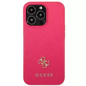 Etui Guess GUHCP13LPS4MF pro iPhone 13 Pro / 13 6,1" pevný obal Saffiano 4G malé kovové logo