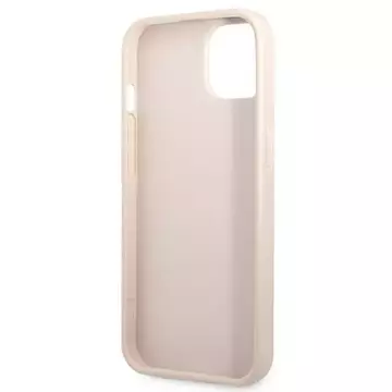 Etui Guess GUHCP13SP4TPP do iPhone 13 mini 5,4" pevný kryt 4G slot pro karty s trojúhelníkem