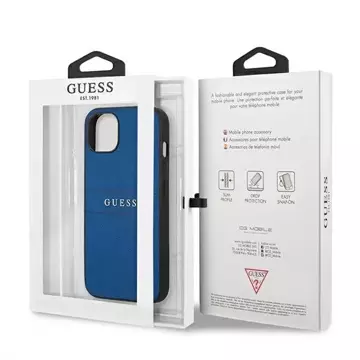 Etui Guess GUHCP13SPSASBBL pro iPhone 13 mini 5,4" Saffiano Strap