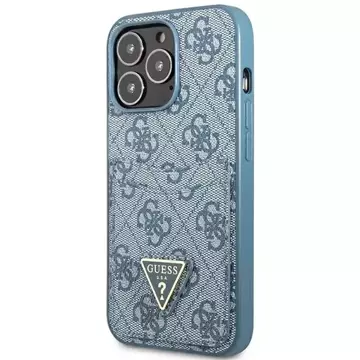 Etui Guess GUHCP13XP4TPB do iPhone 13 Pro Max 6,7" pevný kryt 4G slot na karty s trojúhelníkovým logem