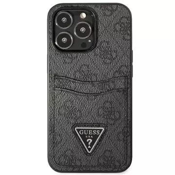 Etui Guess GUHCP13XP4TPK pro iPhone 13 Pro Max 6,7" pevný kryt 4G slot pro karty s trojúhelníkovým logem