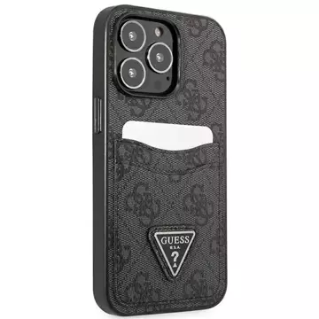 Etui Guess GUHCP13XP4TPK pro iPhone 13 Pro Max 6,7" pevný kryt 4G slot pro karty s trojúhelníkovým logem