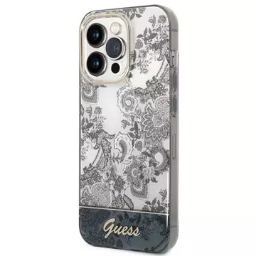 Etui Guess GUHCP14LHGPLHG do Apple iPhone 14 Pro 6,1" szary/grey hardcase Porcelain Collection