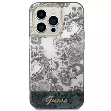 Etui Guess GUHCP14LHGPLHG do Apple iPhone 14 Pro 6,1" szary/grey hardcase Porcelain Collection