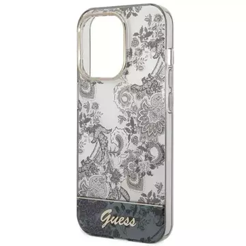 Etui Guess GUHCP14LHGPLHG do Apple iPhone 14 Pro 6,1" szary/grey hardcase Porcelain Collection