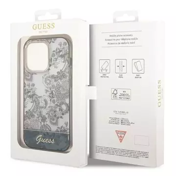 Etui Guess GUHCP14LHGPLHG do Apple iPhone 14 Pro 6,1" szary/grey hardcase Porcelain Collection