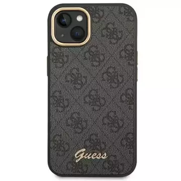 Etui Guess GUHCP14MHG4SHK pro Apple iPhone 14 Plus 6,7" černý/černý pevný obal 4G Vintage Gold Logo