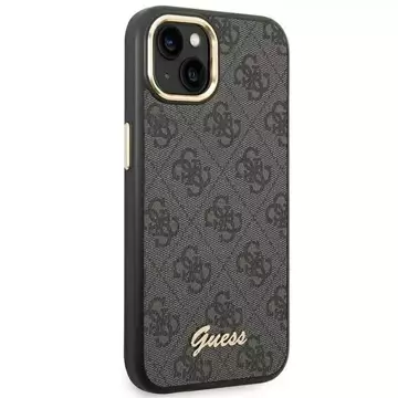 Etui Guess GUHCP14MHG4SHK pro Apple iPhone 14 Plus 6,7" černý/černý pevný obal 4G Vintage Gold Logo