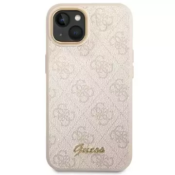 Etui Guess GUHCP14MHG4SHP pro Apple iPhone 14 Plus 6,7" różowy/růžový pevný obal 4G Vintage Gold Logo