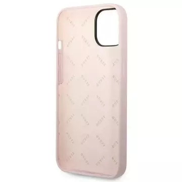 Etui Guess GUHCP14MSLTGU do Apple iPhone 14 Plus 6,7" fioletowy/fialový pevný obal silikonový trojúhelník