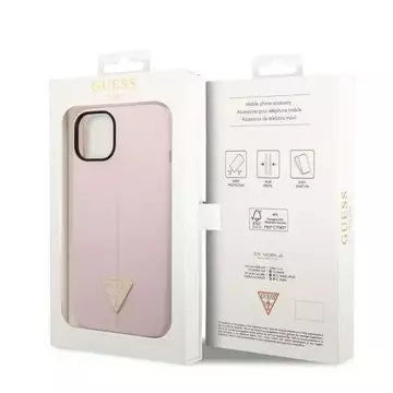 Etui Guess GUHCP14MSLTGU do Apple iPhone 14 Plus 6,7" fioletowy/fialový pevný obal silikonový trojúhelník