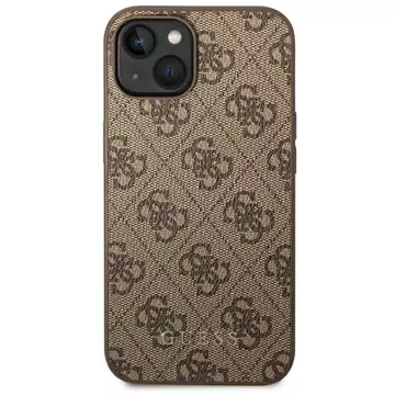 Etui Guess GUHCP14SG4GFBR pro iPhone 14 6,1" pevný obal 4G kovové zlaté logo