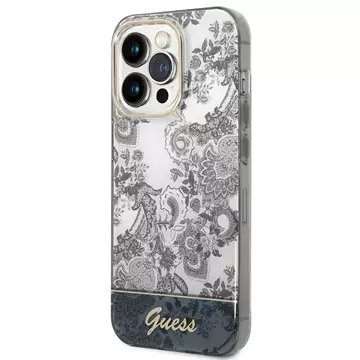 Etui Guess GUHCP14XHGPLHGdo Apple iPhone 14 Pro Max 6,7" szary/grey hardcase Porcelain Collection