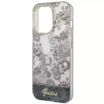 Etui Guess GUHCP14XHGPLHGdo Apple iPhone 14 Pro Max 6,7" szary/grey hardcase Porcelain Collection