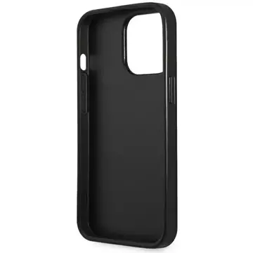 Etui Guess GUHCP14XPSATLG do Apple iPhone 14 Pro Max 6,7" srebrny/stříbrný pevný obal SaffianoTriangle Logo