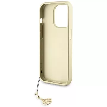 Etui Guess GUHCP15LGF4GBR pro iPhone 15 Pro 6,1" brązowý/hnědý pevný obal 4G Charms Collection