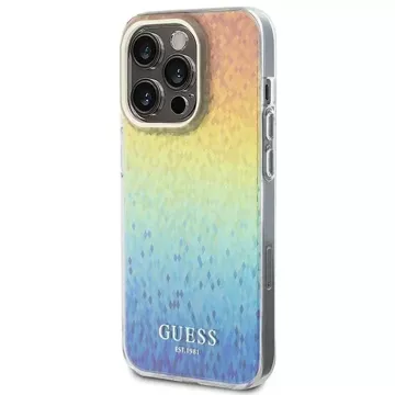 Etui Guess GUHCP15LHDECMI pro iPhone 15 Pro 6,1" wielokolorowy pevný obal IML Faceted Mirror Disco Iridescent