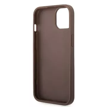 Etui Guess GUHCP15M4GMGBR pro iPhone 15 Plus 6,7" pevný obal 4G Big Metal Logo brązowy/hnědé