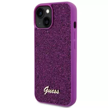 Etui Guess GUHCP15SPMSDGSF pro iPhone 15 6,1" pevný kryt fuksja/fuschia Disco Metal Script