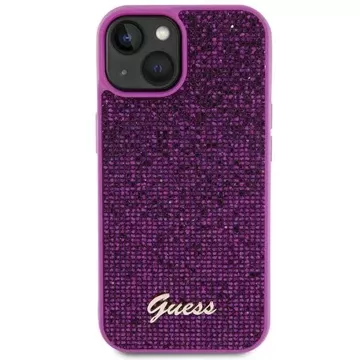 Etui Guess GUHCP15SPMSDGSF pro iPhone 15 6,1" pevný kryt fuksja/fuschia Disco Metal Script