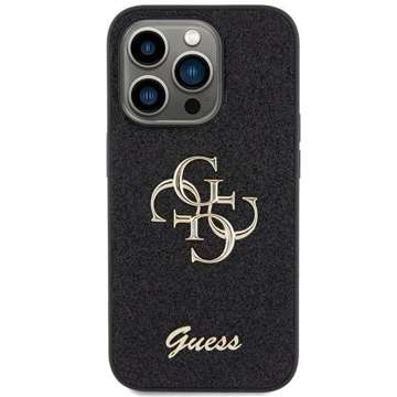 Etui Guess GUHCP15XHG4SGK pro iPhone 15 Pro Max 6,7" černý/černý pevný obal Glitter Script Big 4G