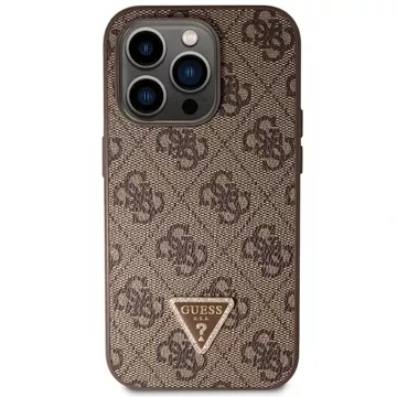 Etui Guess GUHCP15XP4TDSCPW pro iPhone 15 Pro Max 6,7" brązowý/hnědý pevný obal Crossbody 4G kovové logo