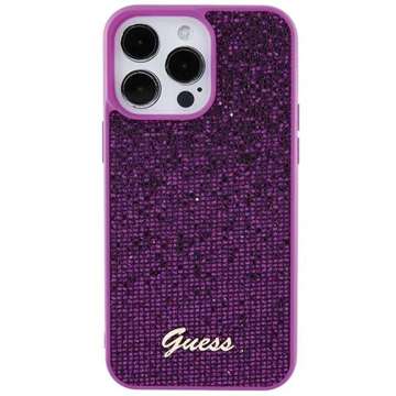 Etui Guess GUHCP15XPMSDGSF pro iPhone 15 Pro Max 6,7" pevný kryt fuksja/fuschia Disco Metal Script