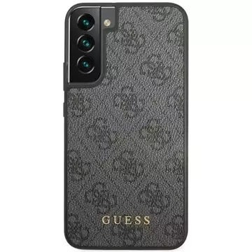 Etui Guess GUHCS23MG4GFGR do Samsung Galaxy S23 Plus S916 szary/grey hardcase 4G Metal Gold Logo