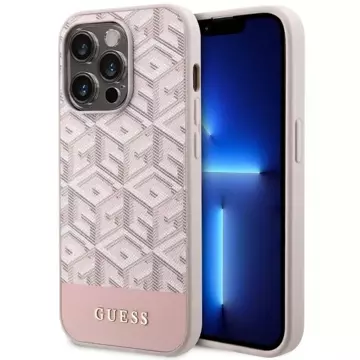 Etui Guess GUHMP14LHGCFSEP pro iPhone 14 Pro 6,1" pevný obal GCube Stripes MagSafe