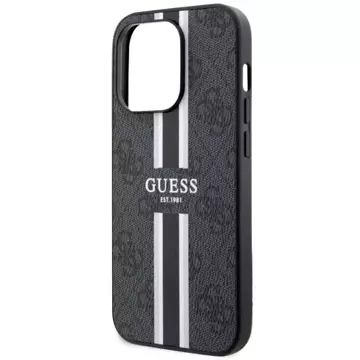 Etui Guess GUHMP14LP4RPSK na iPhone 14 Pro 6,1" pevný obal 4G Printed Stripes MagSafe