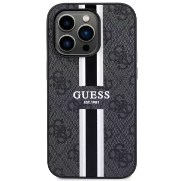 Etui Guess GUHMP14LP4RPSK na iPhone 14 Pro 6,1" pevný obal 4G Printed Stripes MagSafe