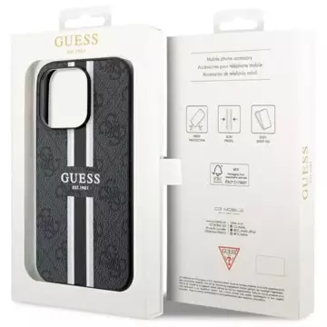 Etui Guess GUHMP14LP4RPSK na iPhone 14 Pro 6,1" pevný obal 4G Printed Stripes MagSafe